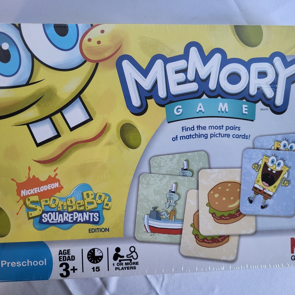 Nickelodeon SpongeBob Memory Game - Yellow and Blue
